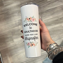 Skinny Tumblers w/ Handle & Metal Straw