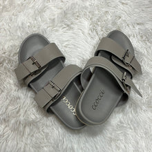 Gray/Silver Slide on Sandals