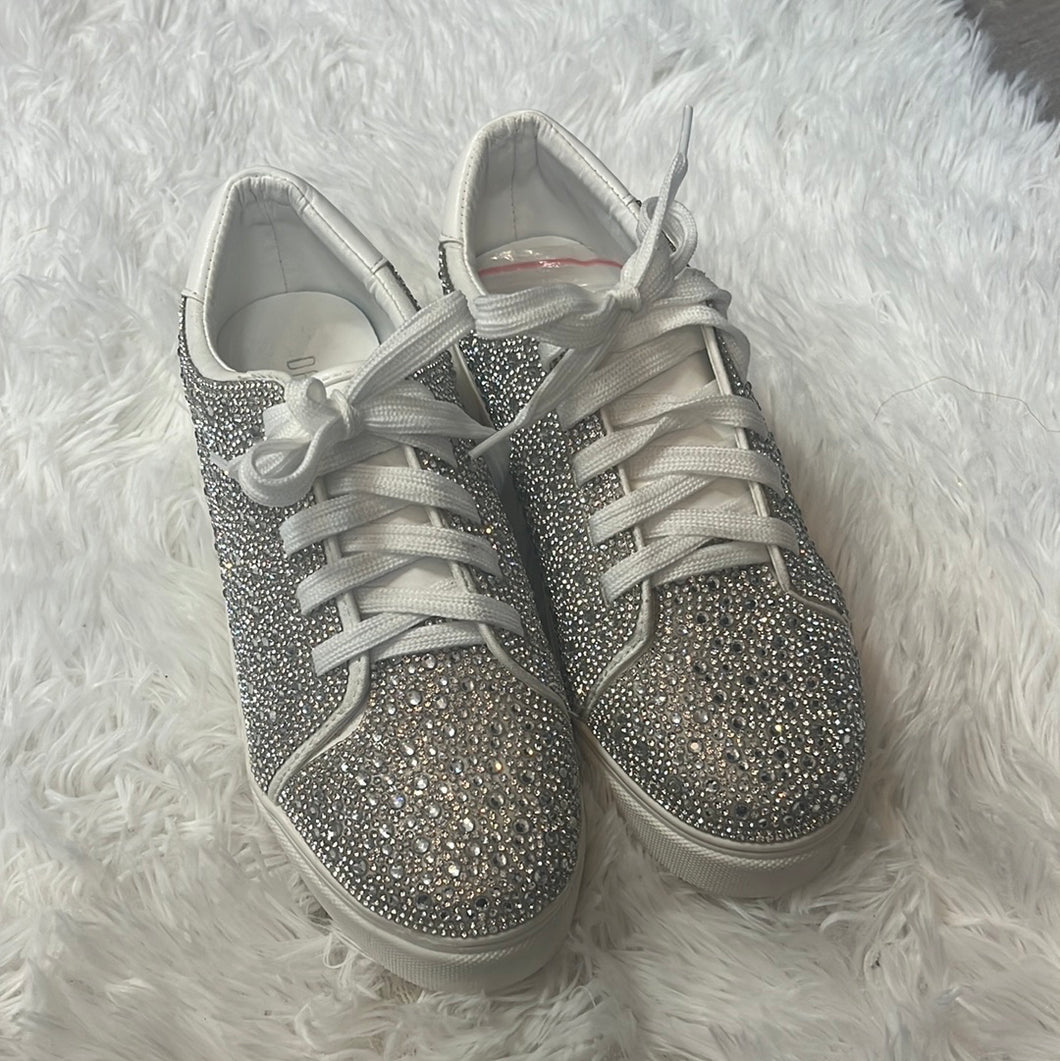 Rhinestone Tennis Shoe