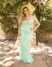 All beaded V- Neck Prom Dress