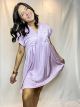 Satin Double Pocket Dress