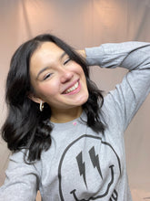 Lightening bolt Smiley LS tee