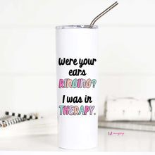 Skinny Tumblers w/ Handle & Metal Straw