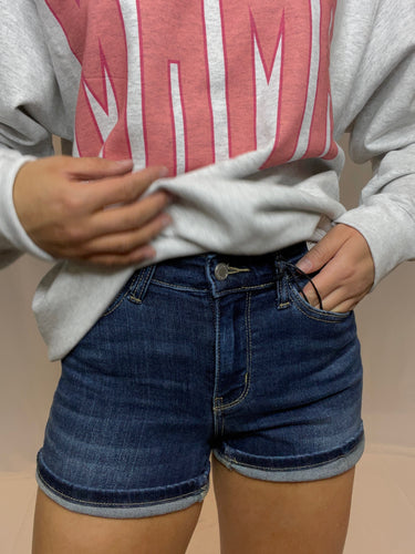Judy Blue Dark Wash Shorts
