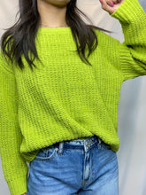 Pink Knit Chenille Sweater
