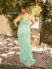 All beaded V- Neck Prom Dress