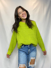 Pink Knit Chenille Sweater
