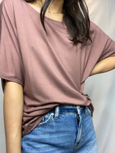 Twist Back Mauve Top