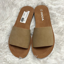 Neutral Slide On Sandals