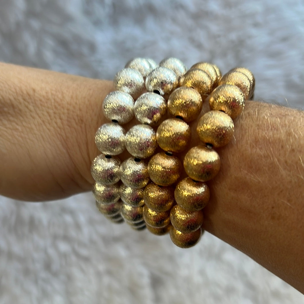 Beaded Ball Stretch Bracelets