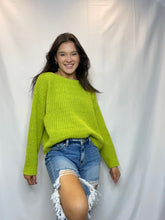 Pink Knit Chenille Sweater