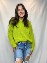 Pink Knit Chenille Sweater