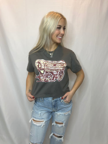 Wagon Grey Crop Top
