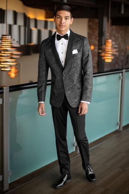 Charcoal Paisley Tuxedo