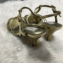 Anneka Gold Diamond Strap Low Heel